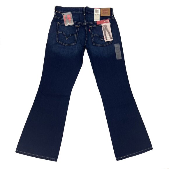 Levis 515 Misses Nouveau Boot Cut Low Rise 35 x 31 Blue Jeans NWT Womens 14 - Picture 2 of 5